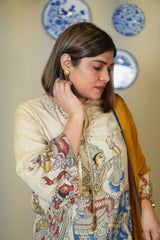 Neel Kesar Short Kurta Set