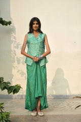 Botanical Embroidered Skirt Set