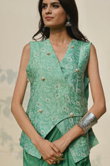 Botanical Embroidered Skirt Set