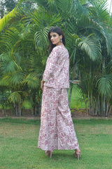 Mauvewood Peplum Set