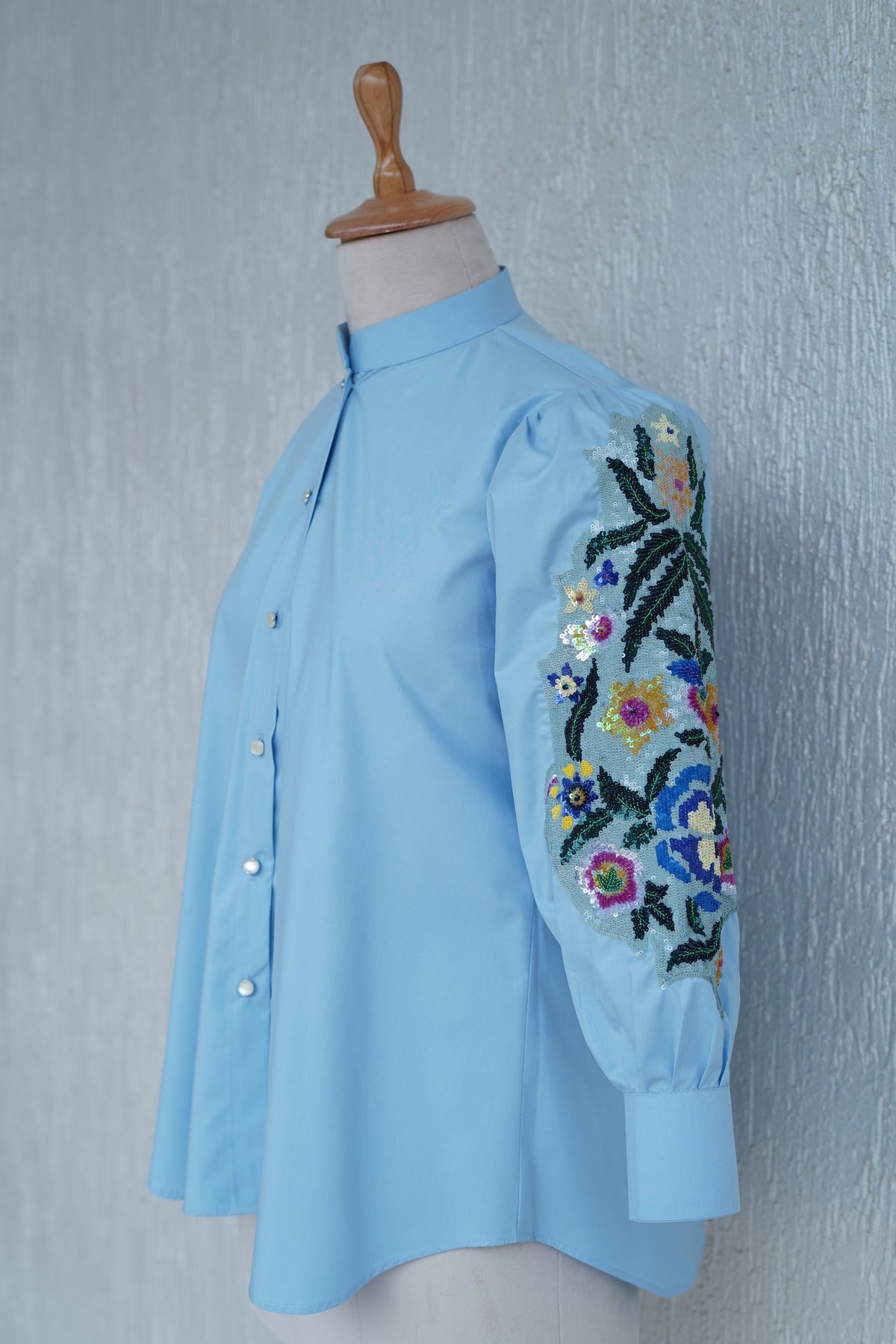 Sky Blue Cotton Shirt