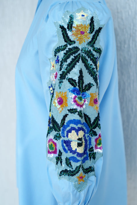 Sky Blue Cotton Shirt