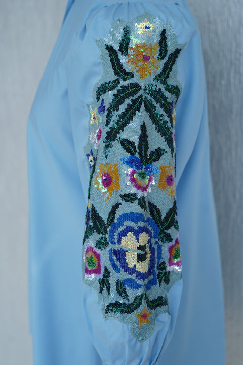 Sky Blue Cotton Shirt