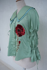 Pistachio Green Cotton Shirt