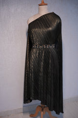 Metallic Gold Pleated Cape