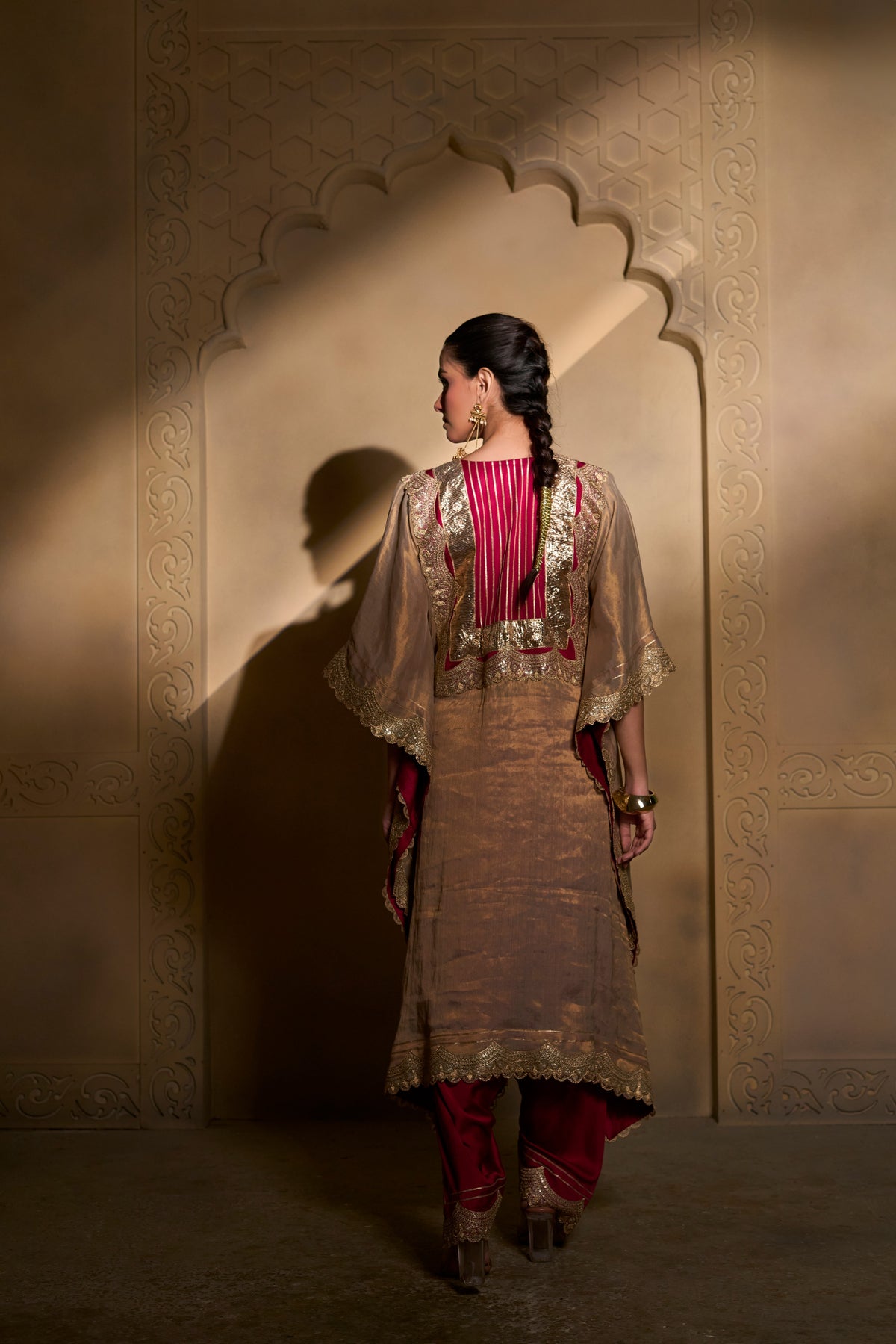 Dusted Gols Roseine Kaftan Set