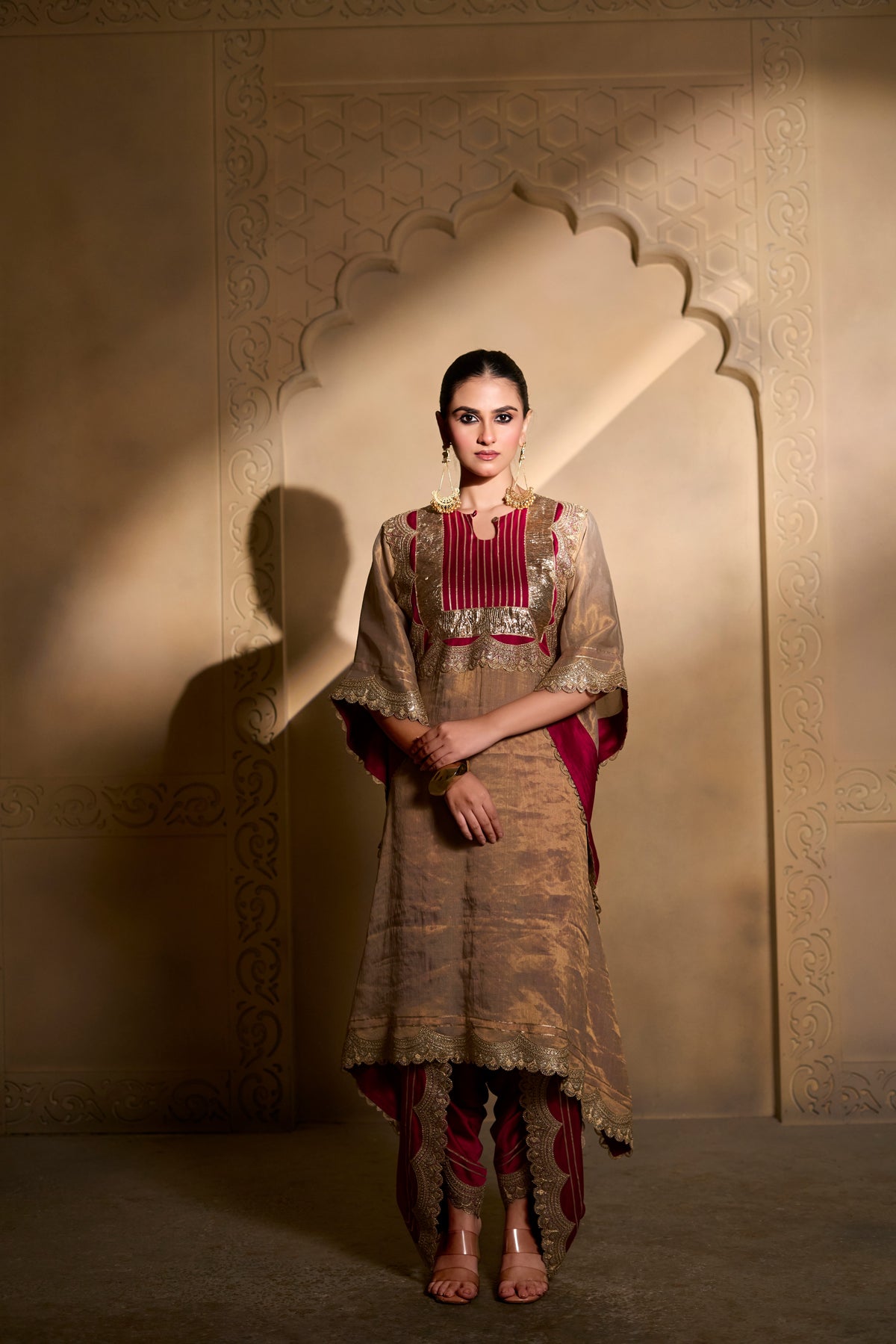 Dusted Gols Roseine Kaftan Set