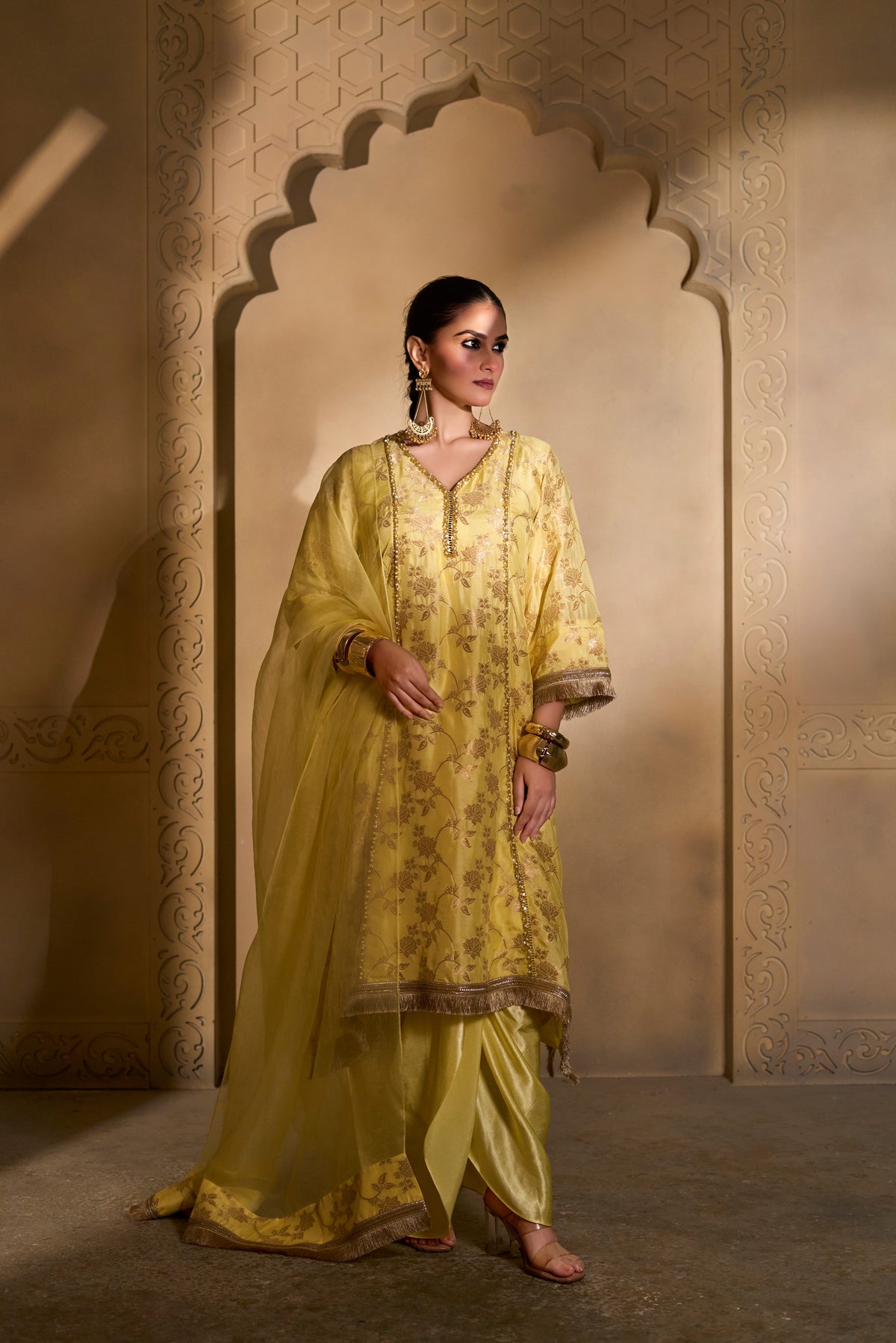 Canola Drape Dhoti Suit