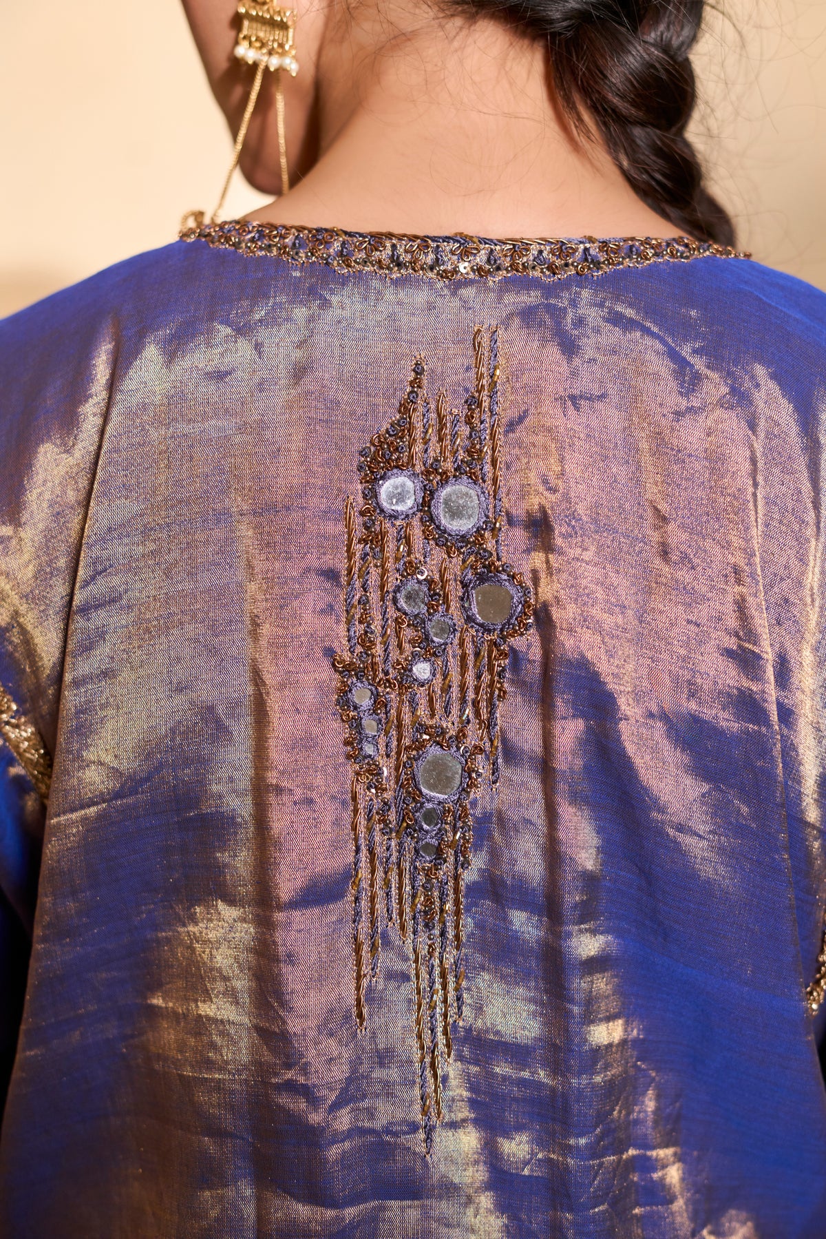 Chelpark Mirror Tunic Set In Dual Shade