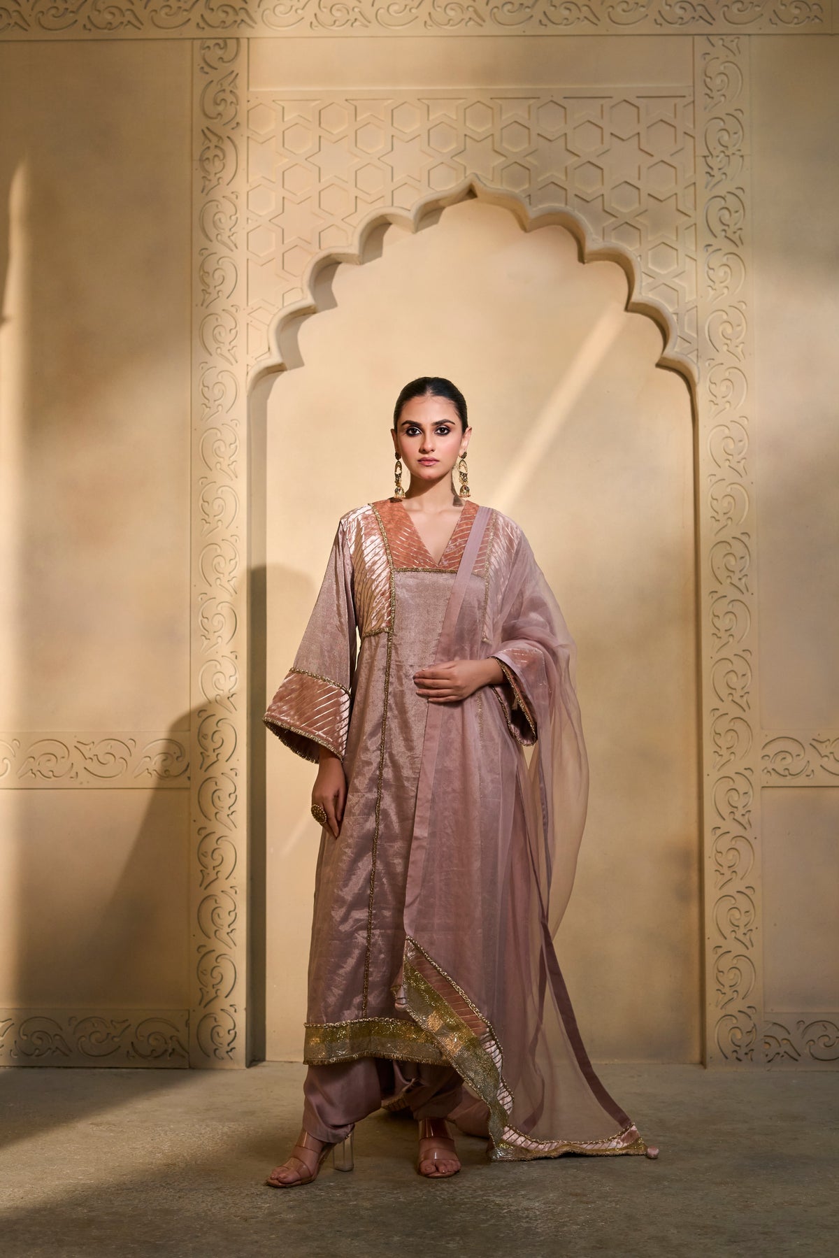 Evening Blush Tunic set