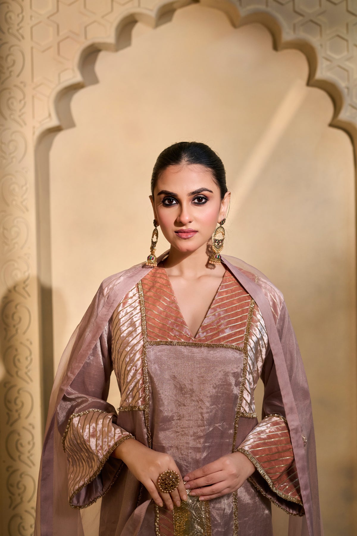 Evening Blush Tunic set