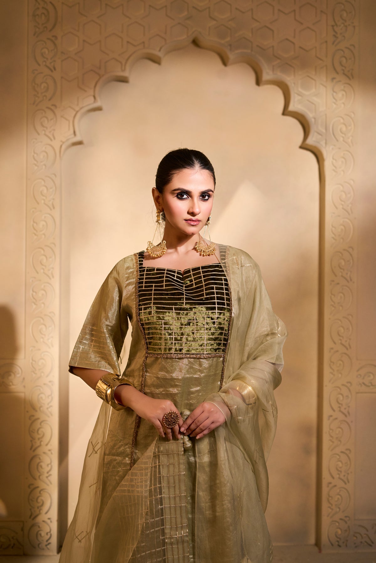Verdant Gleam Tunic Set