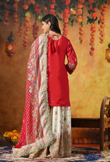 Elegant Royal Pink Gharara Set