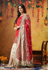 Elegant Royal Pink Gharara Set