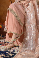 Blush Peach Sharara Set