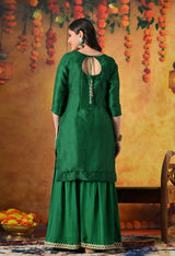 Stunning Green Gharara Set