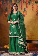 Stunning Green Gharara Set