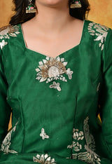 Green Gharara Set