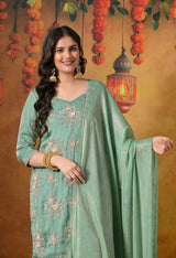 Radiate Mint Green Gharara Set