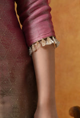 Vibrant Pink and Green Sharara Set