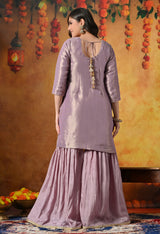 Timeless Pastel Lilac Gharara Set