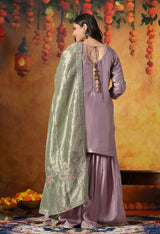 Timeless Pastel Lilac Gharara Set
