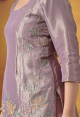 Timeless Pastel Lilac Gharara Set