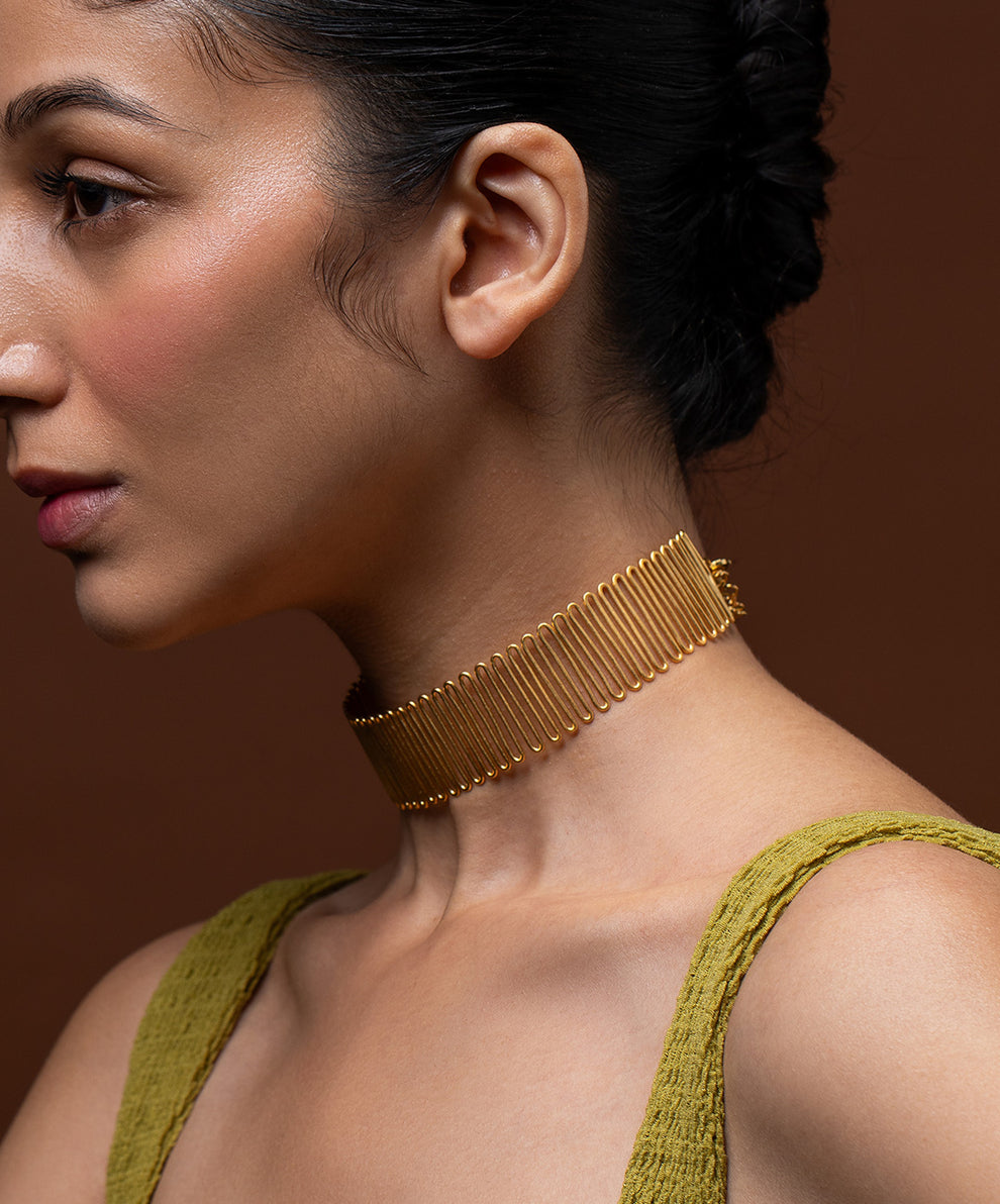 Golden Spiral Meadow Choker