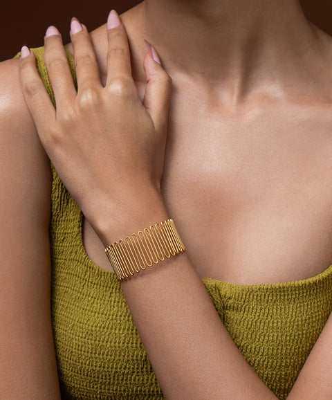 Golden Spiral Meadow Bracelet