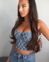 Bling Denim Bustier