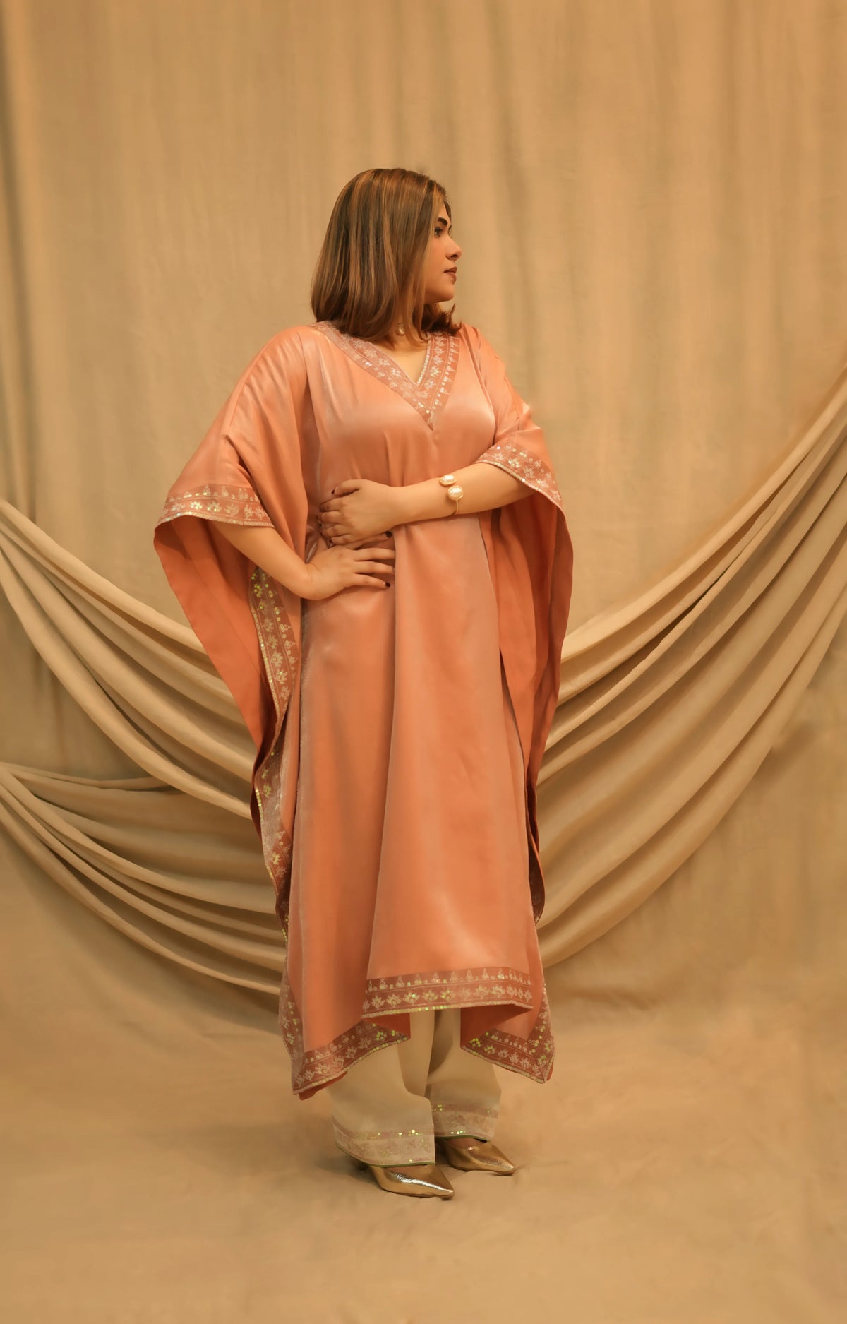 Gulnaar Festive Kaftan Co-Ord Set