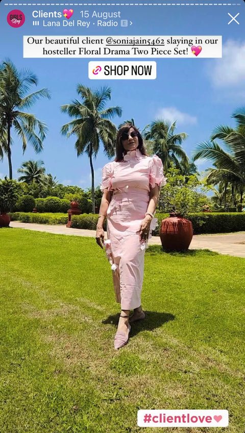 Floral Drama Two Piece Set