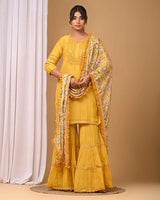 Yellow Gharara Set