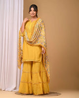 Yellow Gharara Set