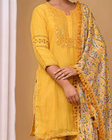 Yellow Gharara Set