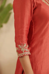 Crimson Gharara Set