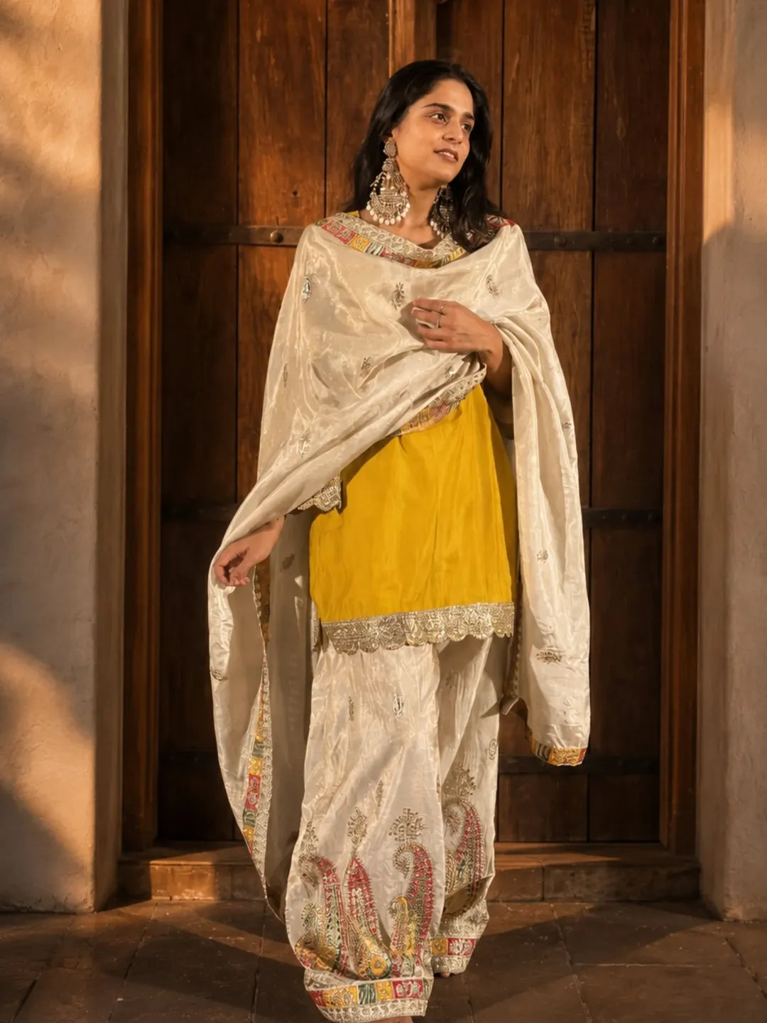 Farshi Kurti Set with Heavy Dupatta