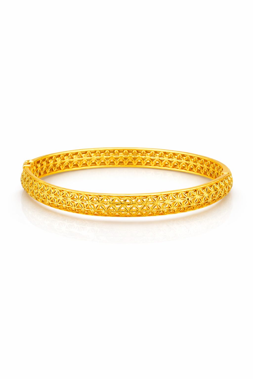 Silvpop Golden Lattice Pattern Bracelet