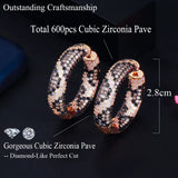 Leopard Bling Hoops