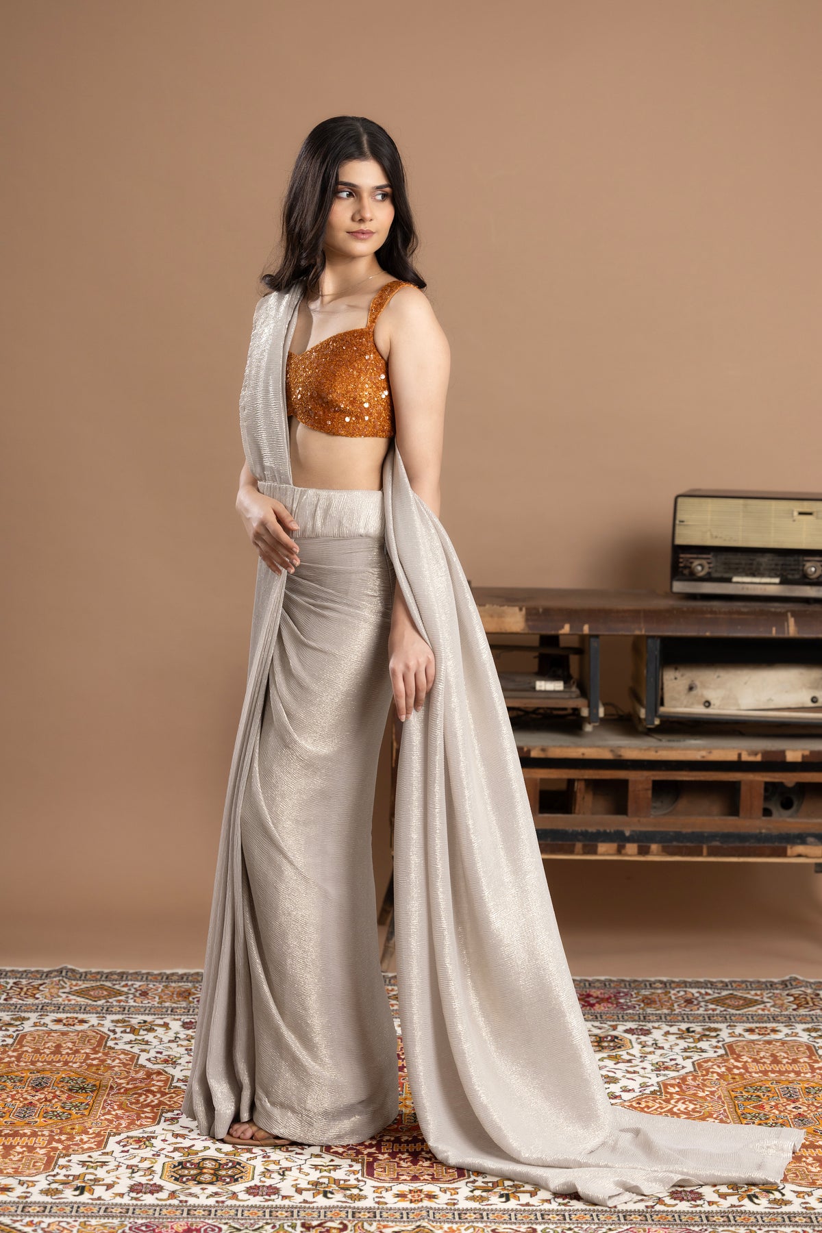 Pre-Draped Saree