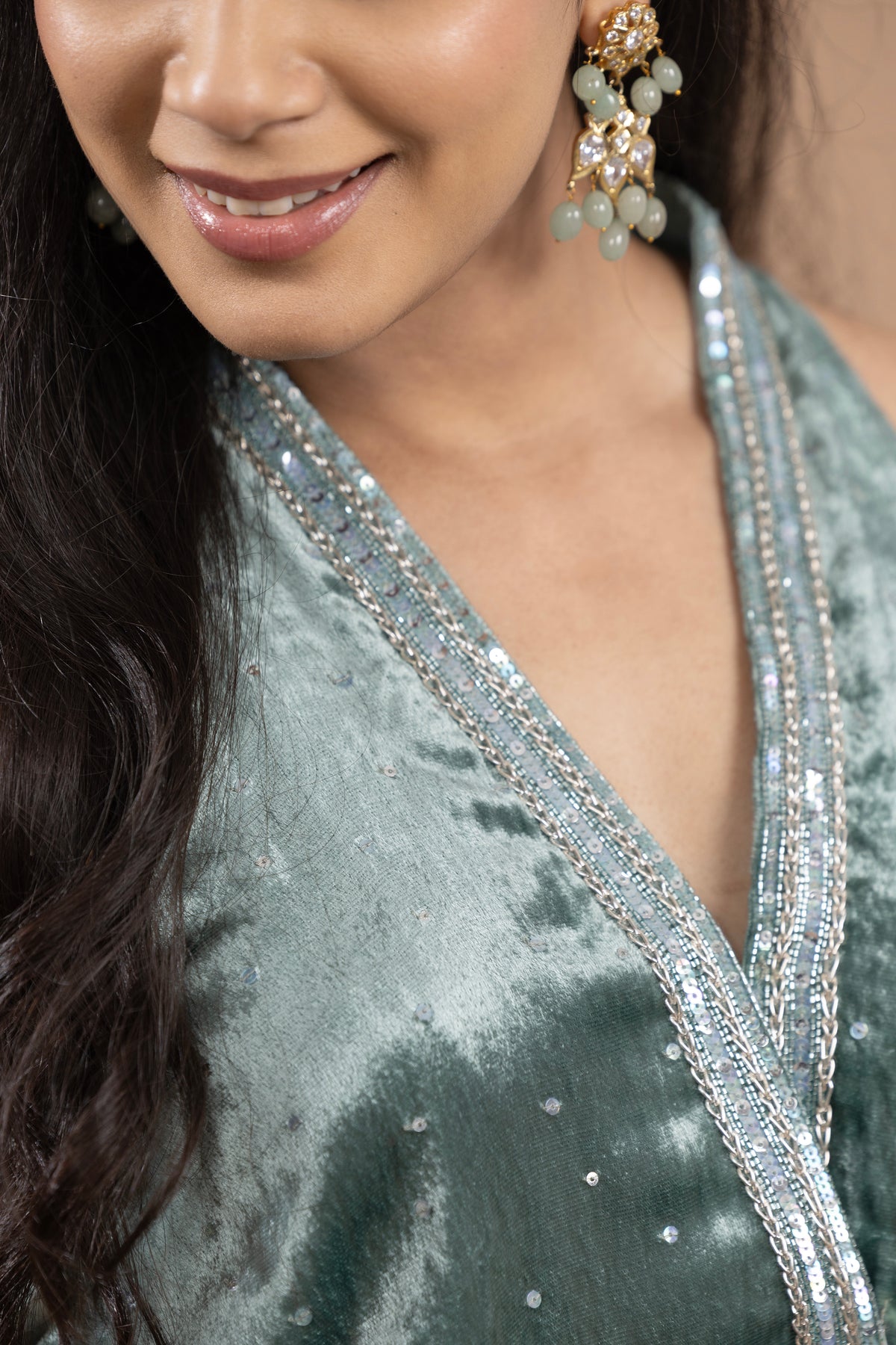 Velvet Gharara Set