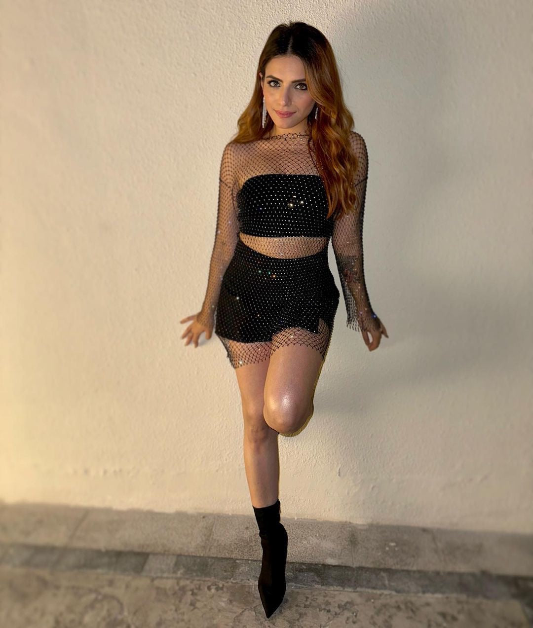 Mesh Diamond Dress