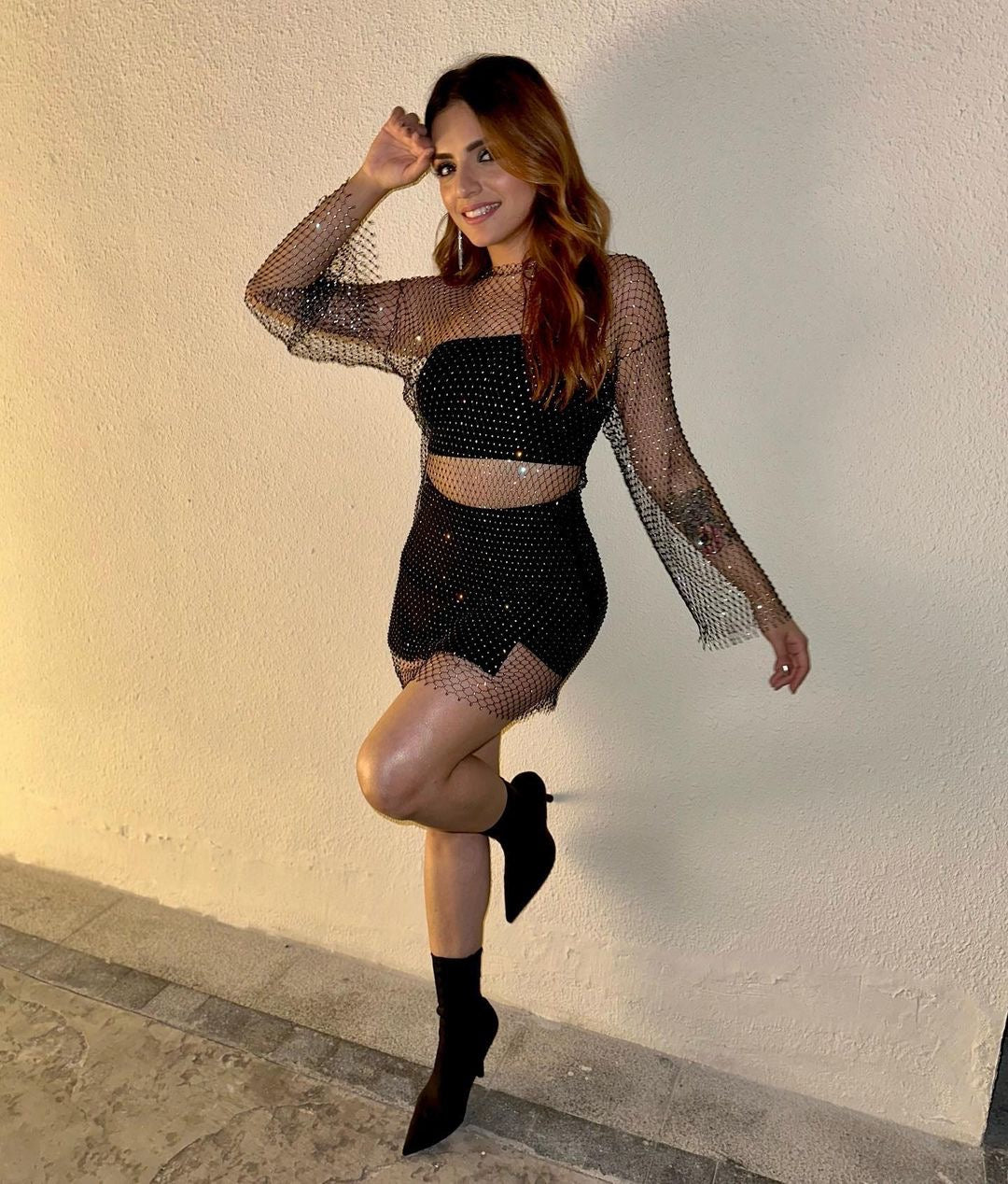 Mesh Diamond Dress