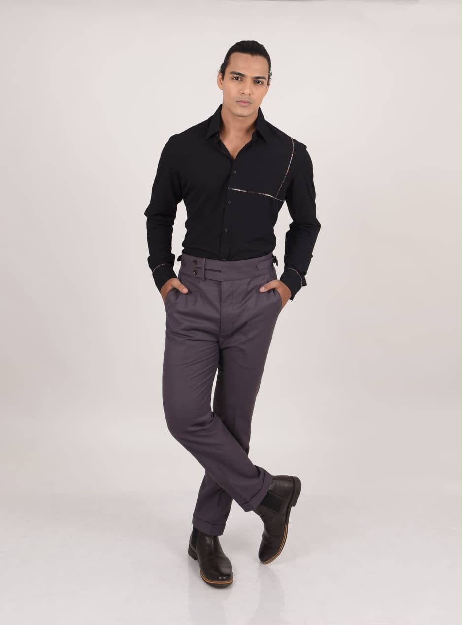 Black Zip Shirt