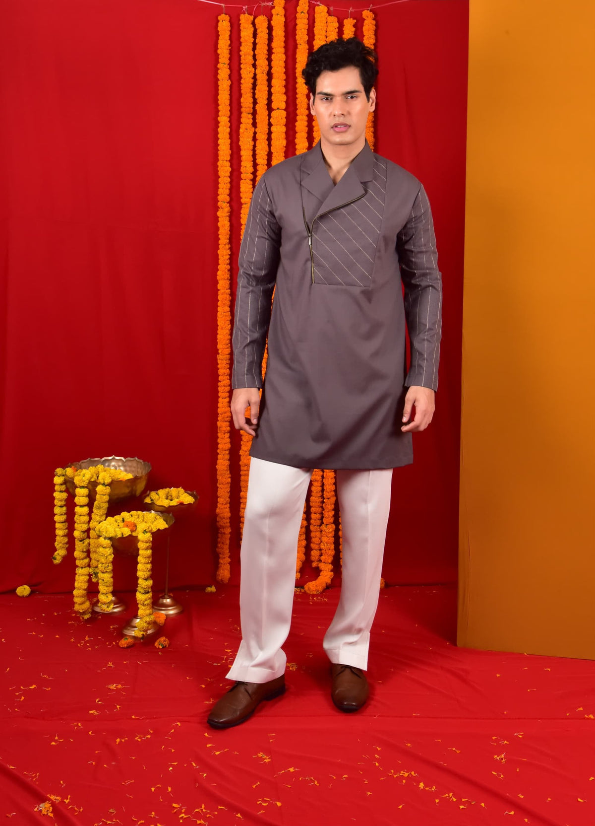 Mouse Running Stitch Kurta