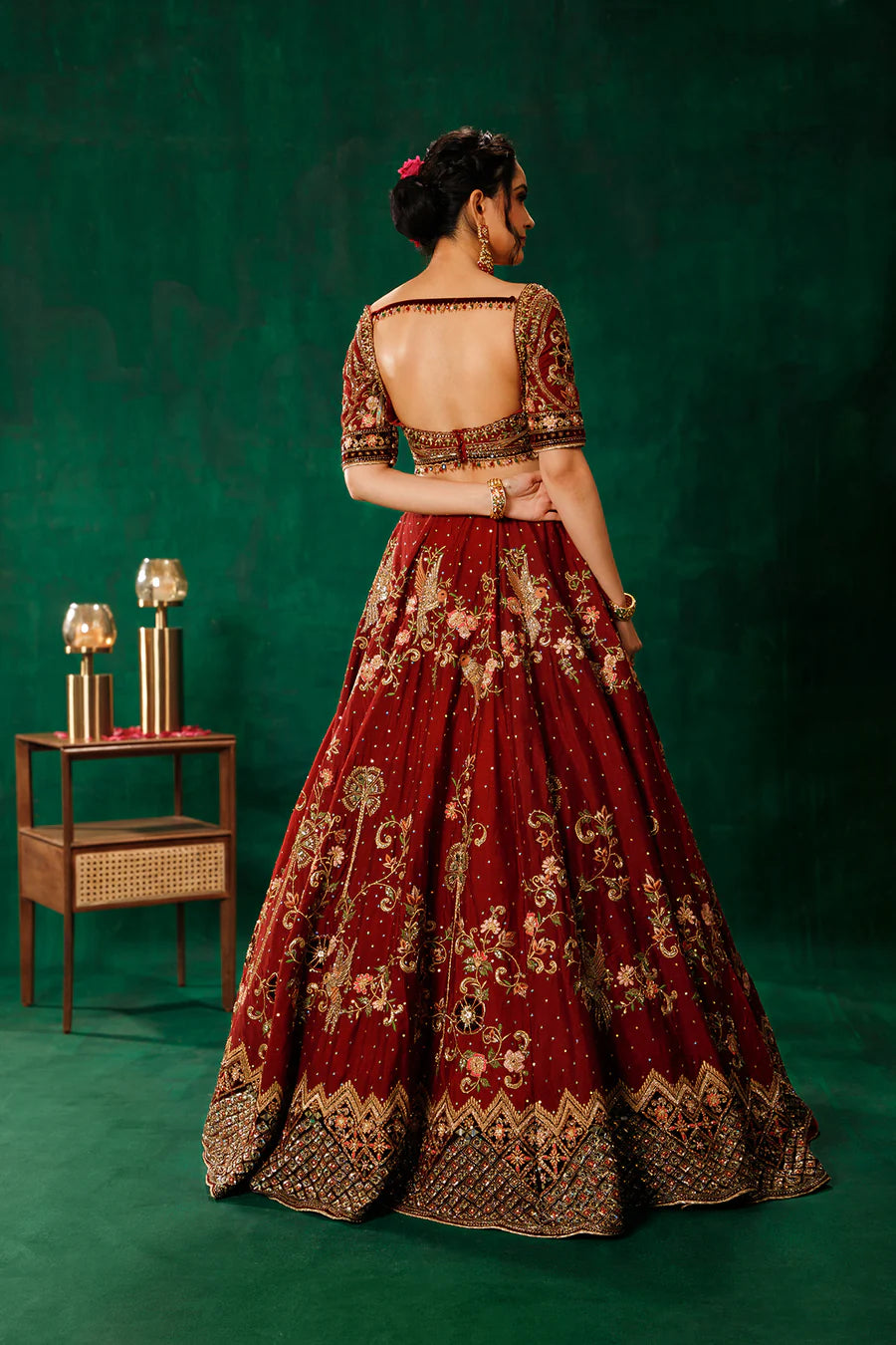 Maroon Lehenga Choli Set