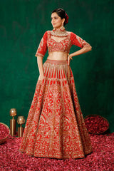 Red Lehenga Choli Set