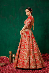 Red Lehenga Choli Set