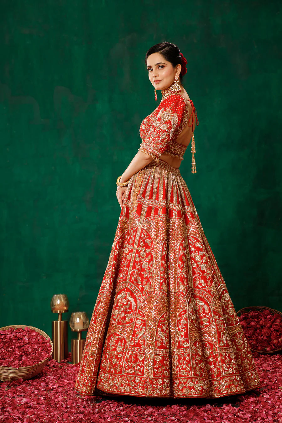 Red Lehenga Choli Set