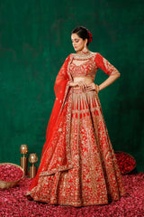 Red Lehenga Choli Set